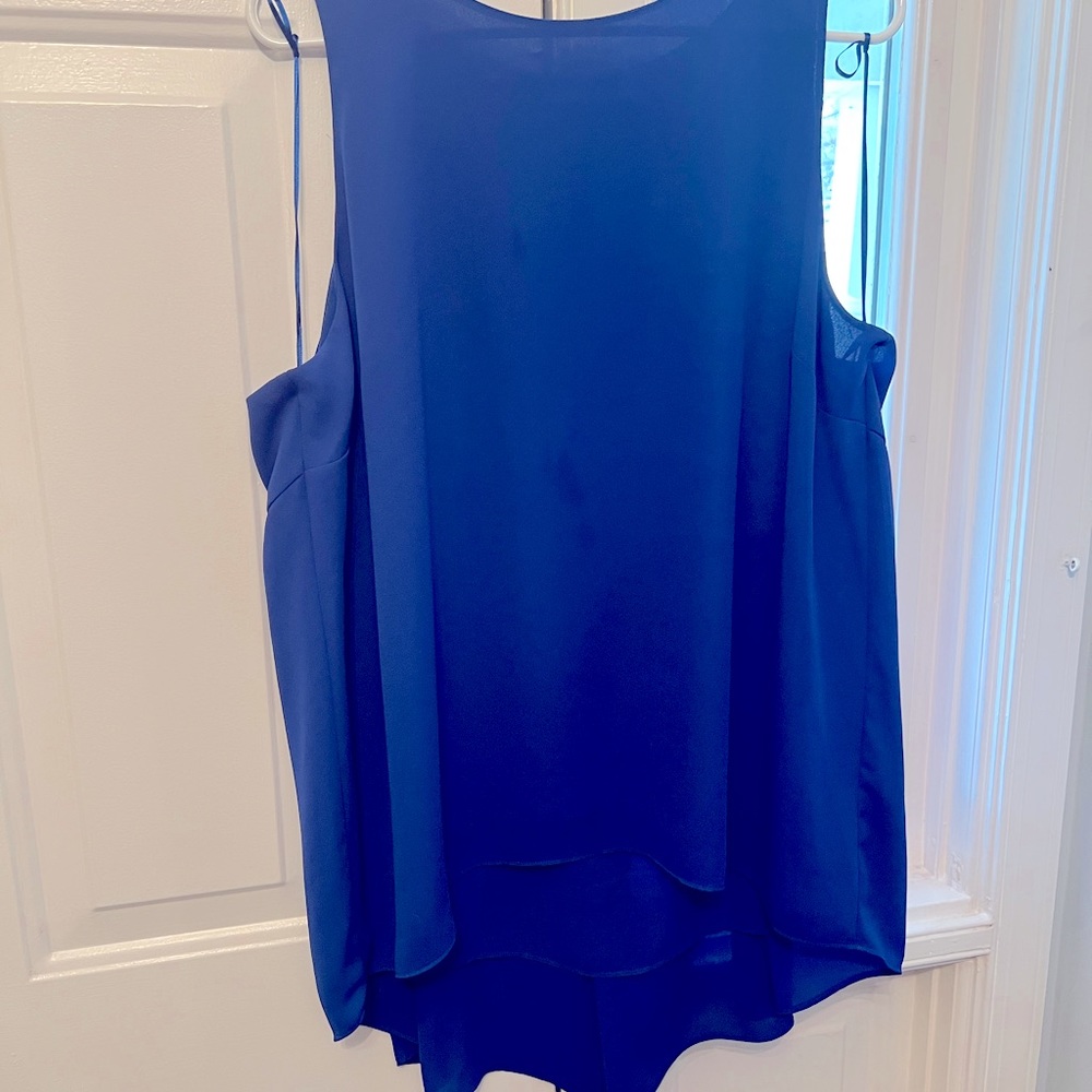 Vince Camuto XL sleeveless blouse cobalt blue